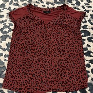 Fortune & Ivy Women's Leopard Print Top